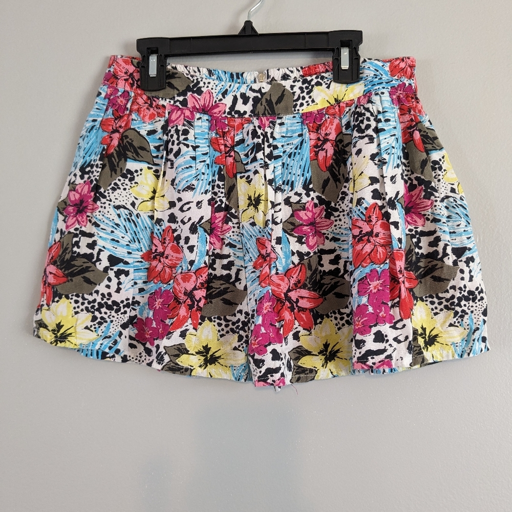 Skort, Large, Hawaiian floral